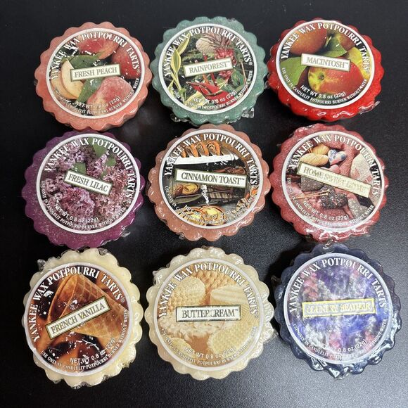 Vintage Yankee Candle Wax Melts Some Rare And Retired (lot of 9) Country Heather - Picture 1 of 9